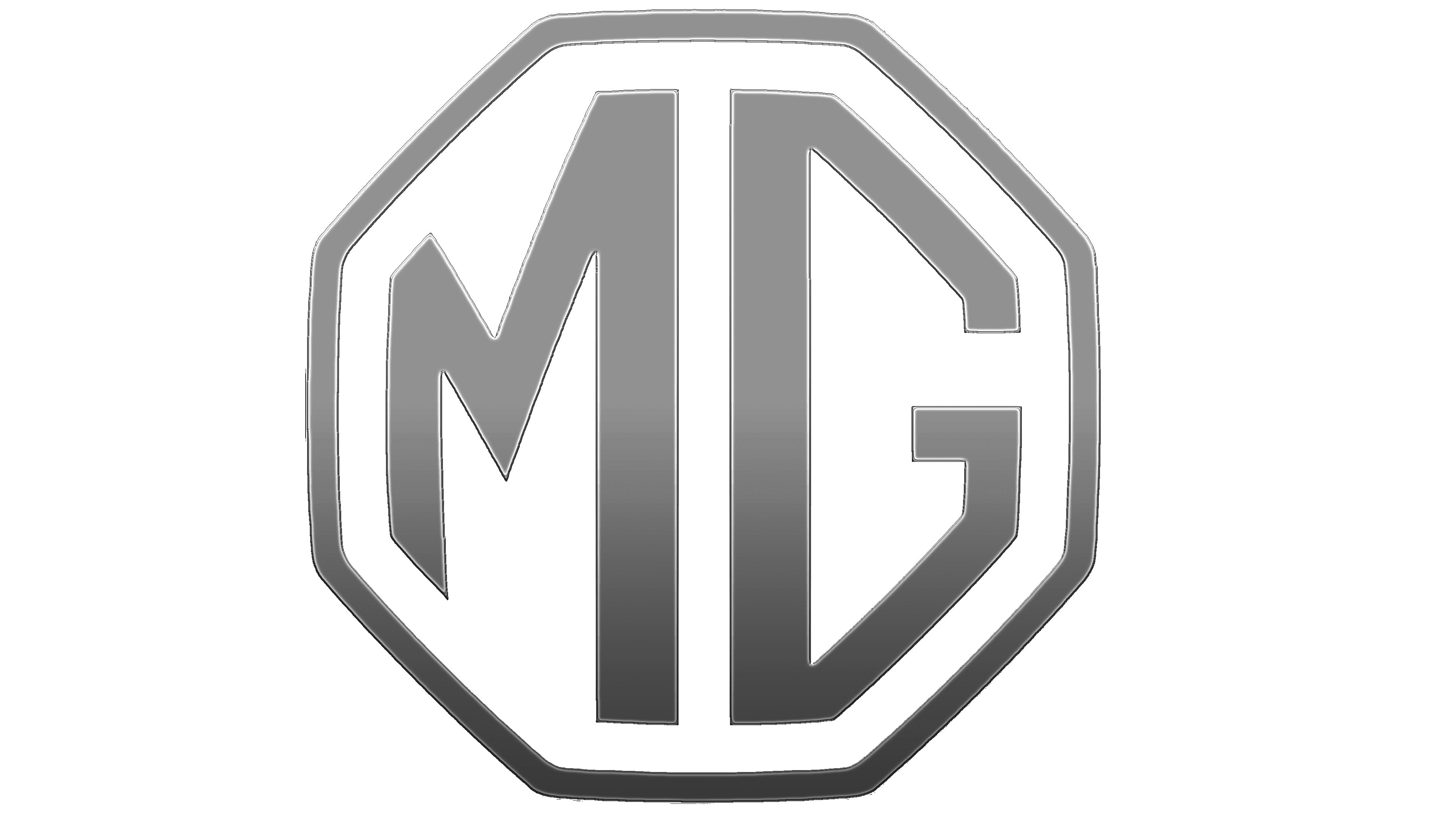 mg logo black and white