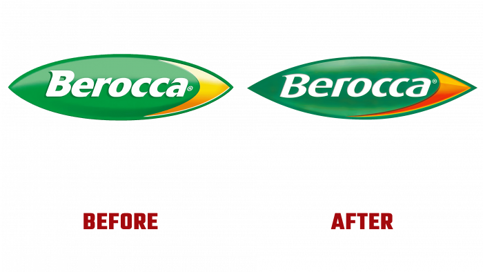 Berocca Before and After Logo (history)