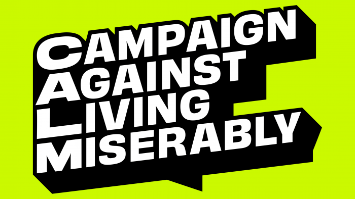 Campaign Against Living Miserably (CALM) Emblem