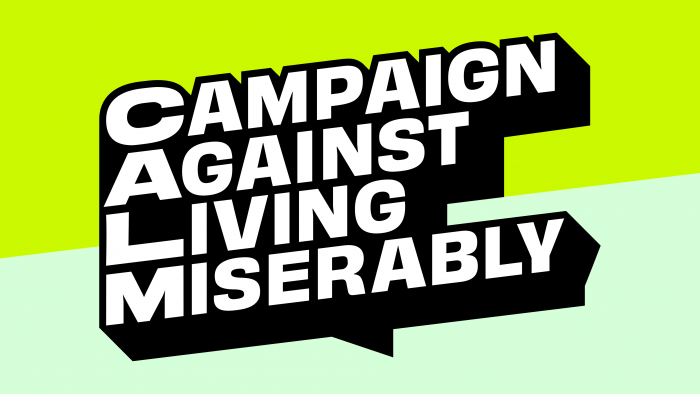 Campaign Against Living Miserably (CALM) New Logo