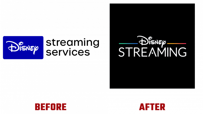 Disney Streaming Before and After Logo (history)