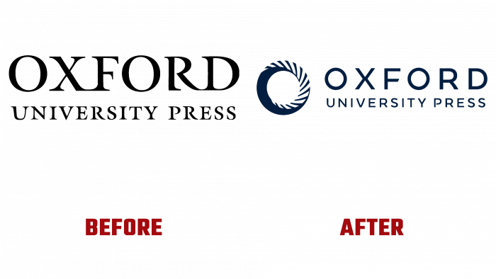 Oxford University Press Before and After Logo (history)