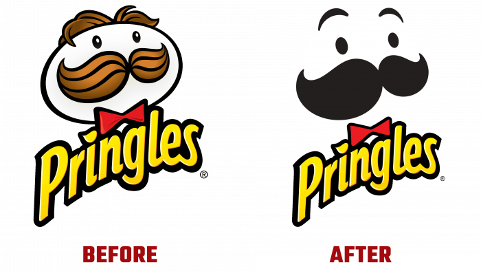 Pringles Before and After Logo (history)