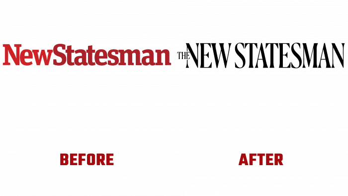 The New Statesman Before and After Logo
