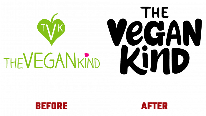 The Vegan Kind Before and After Logo (history)