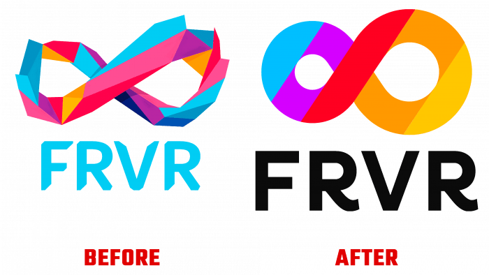 FRVR Before and After Logo (history)