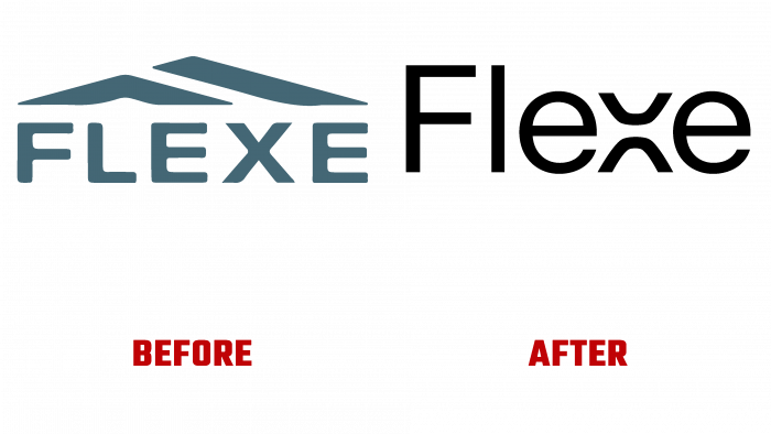 Flexe Before and After Logo (history)