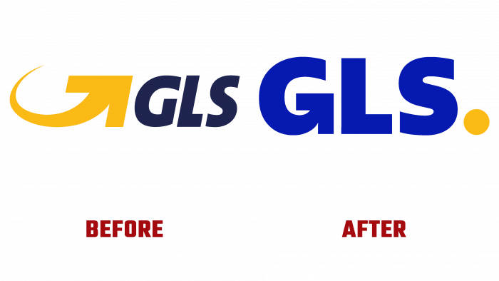 GLS Before and After Logo (history)