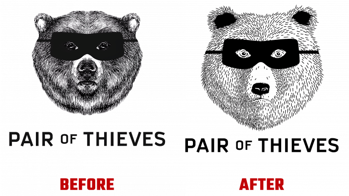 Pair of Thieves Before and After Logo (history)