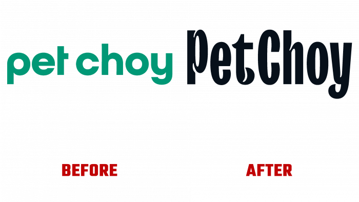 PetChoy Before and After Logo (history)