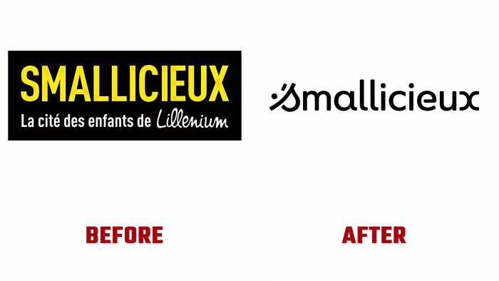 Smallicieux Before and After Logo (history)