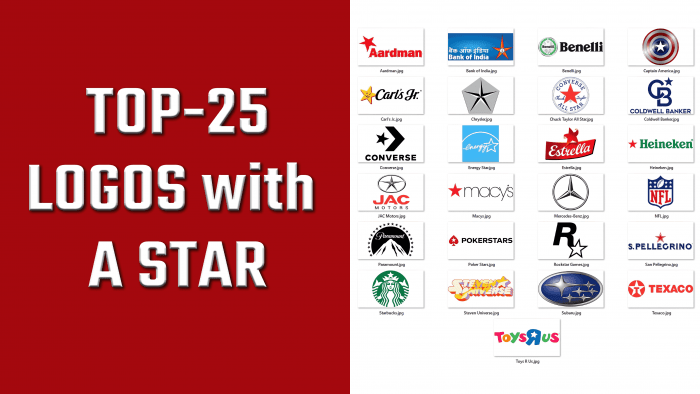 Top-25 Most Famous Logos With a Star