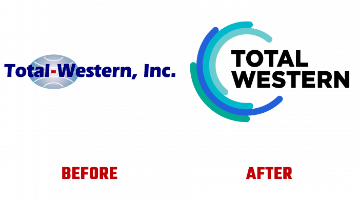Total-Western Before and After Logo (history)