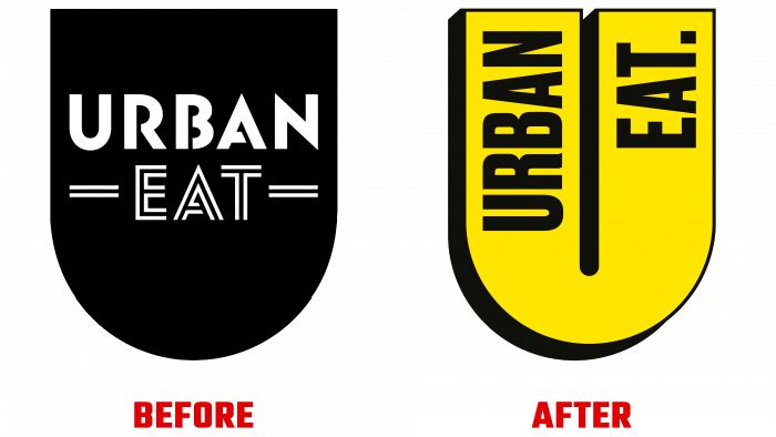 Urban Eat Before and After Logo (history)
