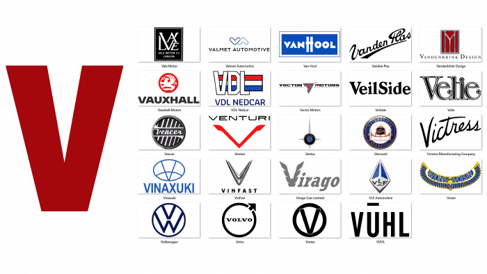 Cars Brands that start with V