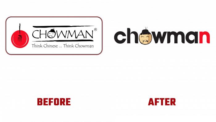 Chowman Before and After Logo (history)