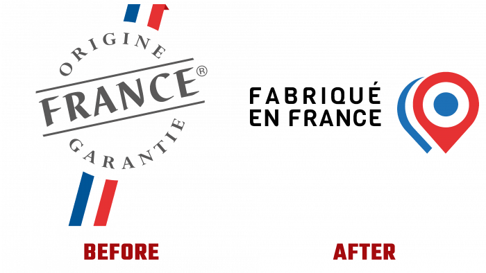 Made in France Before and After Logo (history)