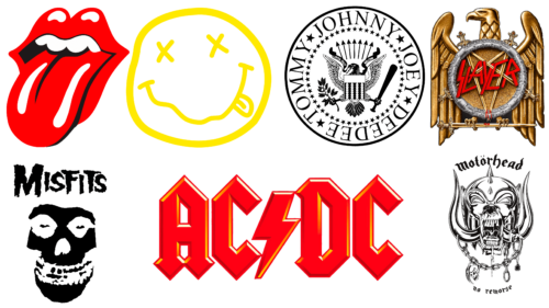 Most famous logos of musical bands