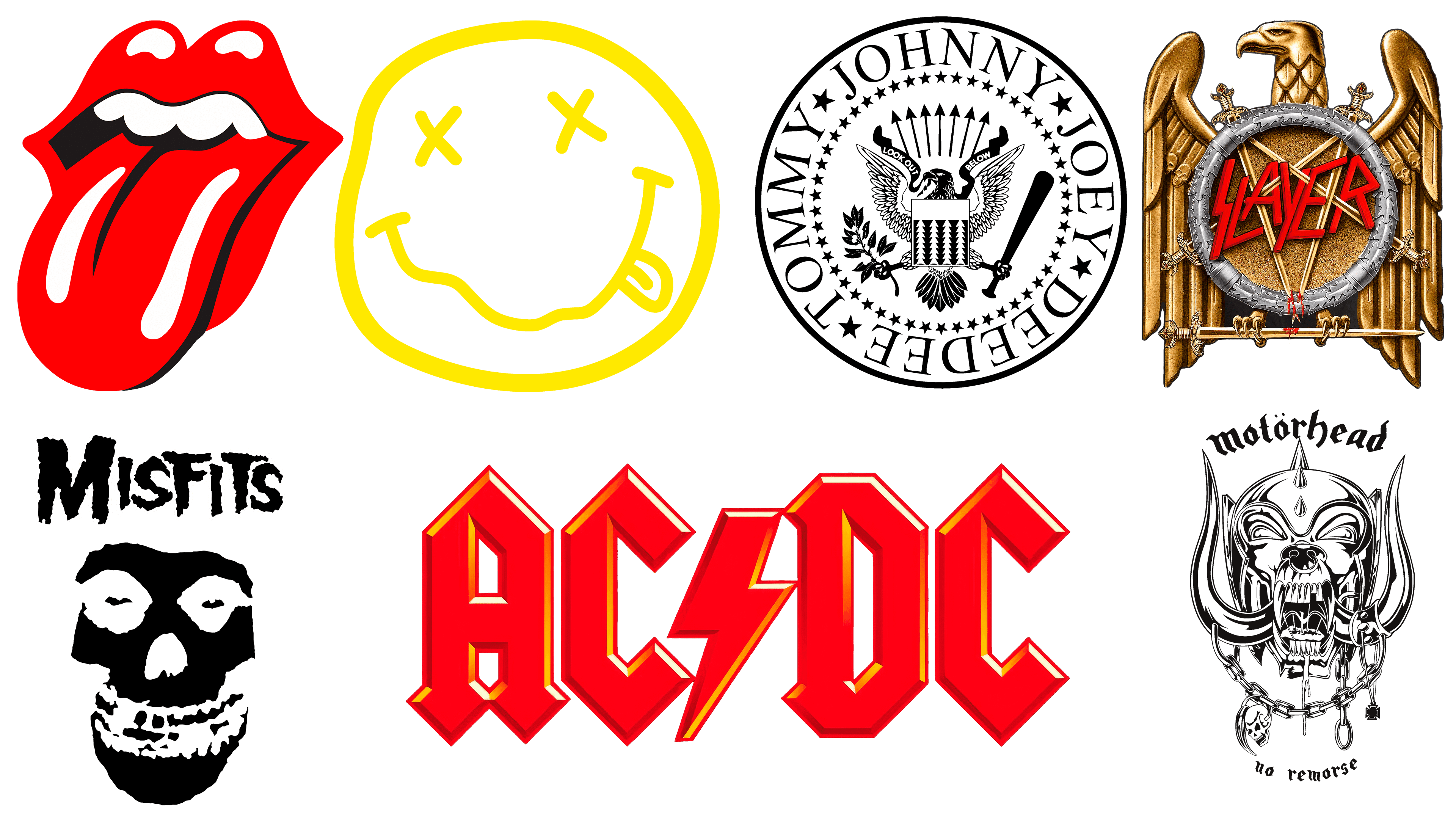 Most famous logos of music bands