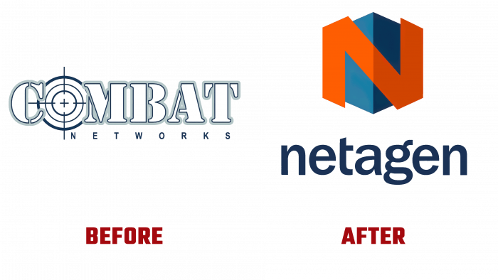 Netagen Before and After Logo (history)