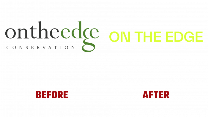 On the Edge Before and After Logo (history)
