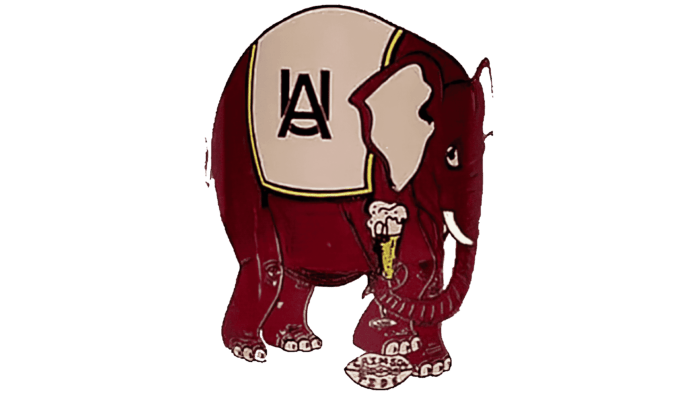 Alabama Crimson Tide Logo 1952