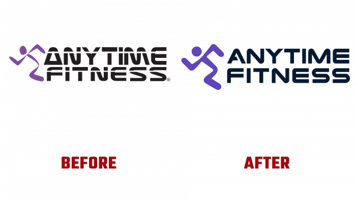 Anytime Fitness Before and After Logo (history)