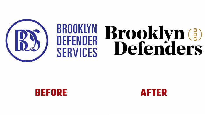 Brooklyn Defenders (BDS) Before and After Logo (history)