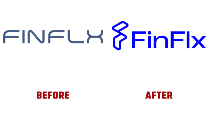 FinFlx Before and After Logo (history)