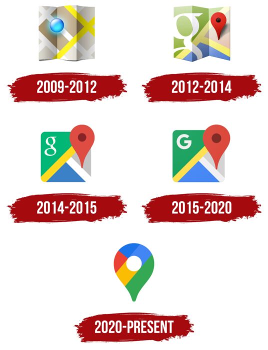Google Maps Icons Logo History