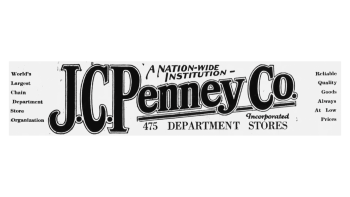 J.C. Penney Co., Incorporated Logo 1920