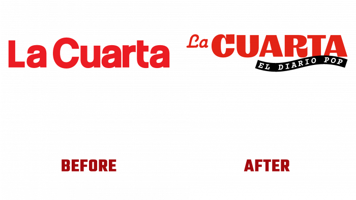 La Cuarta Before and After Logo (history)