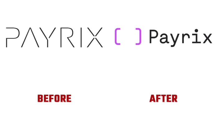 Payrix Before and After Logo (history)