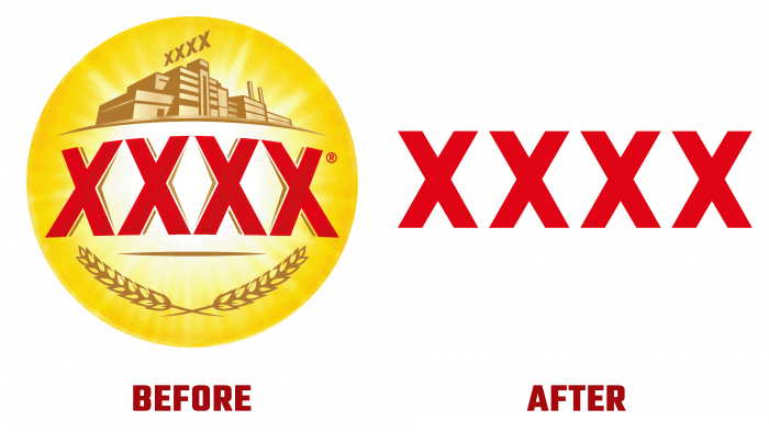 XXXX Before and After Logo (history)