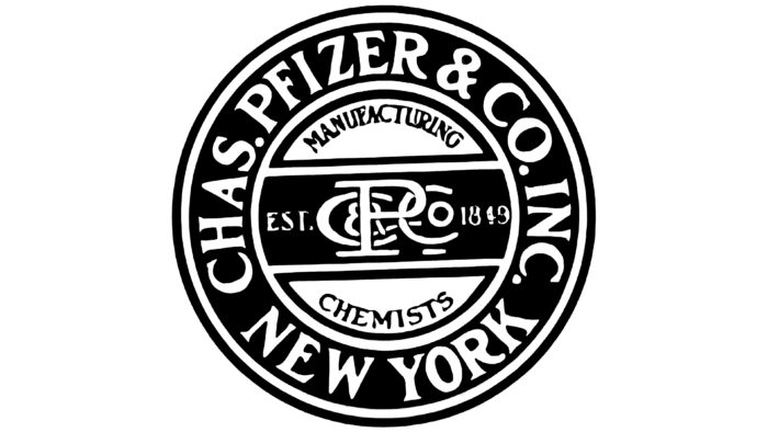 Chas Pfizer & Company of New York Logo 1849
