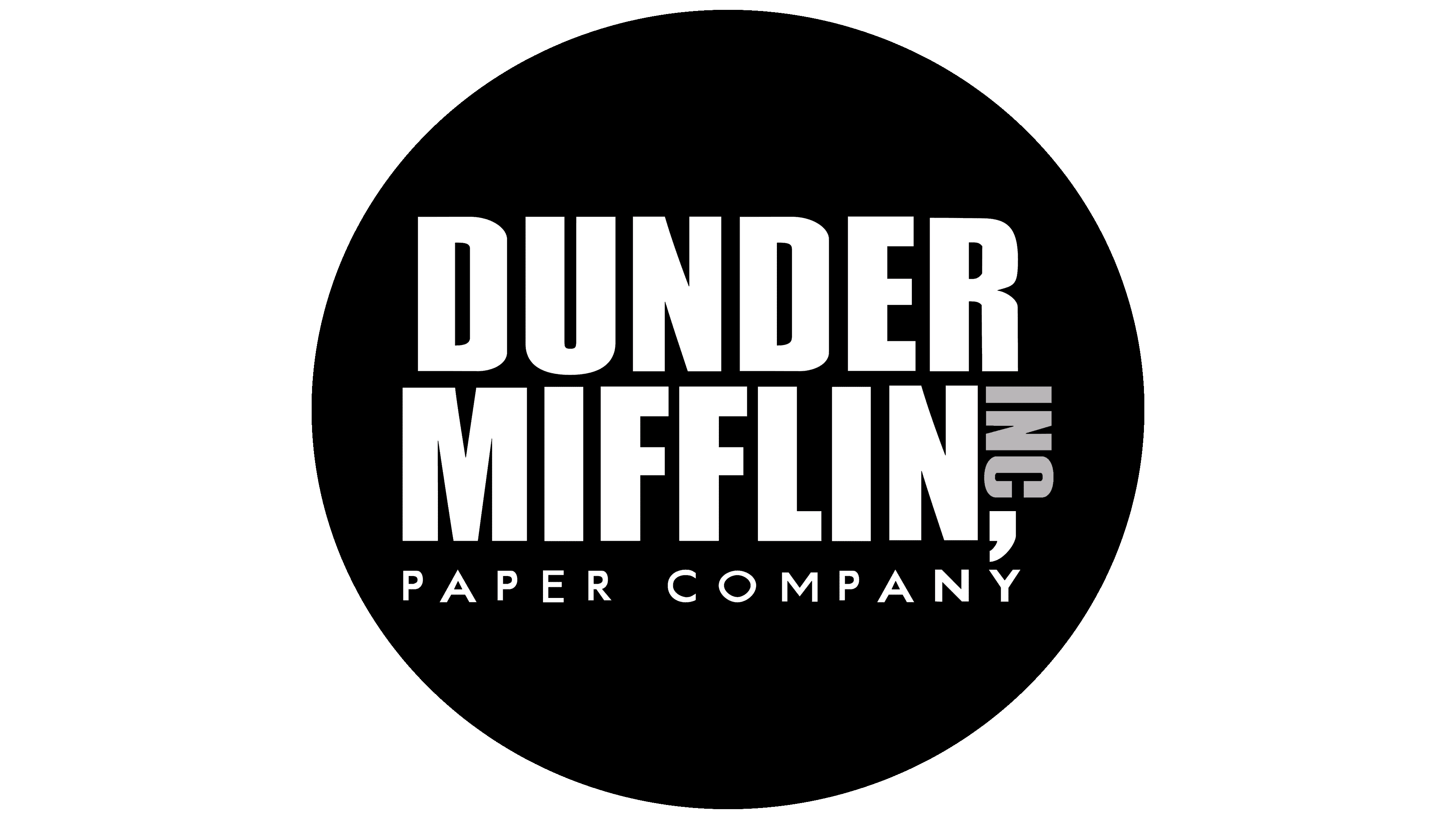 3D Printable Dunder Mifflin Logo by T-E-C