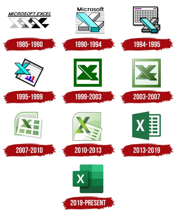 Excel Logo History