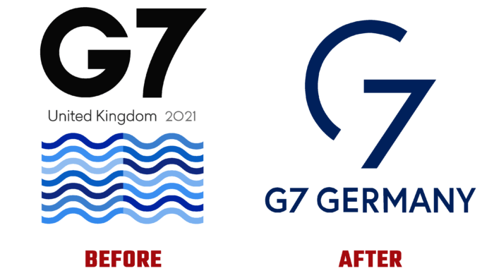 G7 Germany Before and After Logo (history)