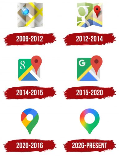 Google Maps Icons Logo History