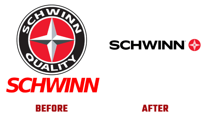 Schwinn Before and After Logo (History)