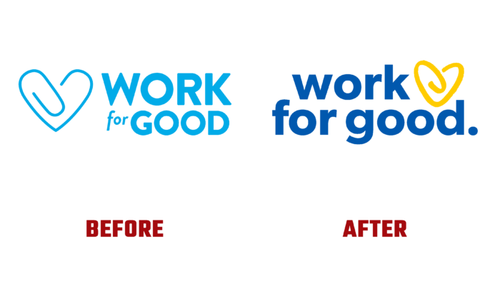 Work for Good Before and After Logo (History)