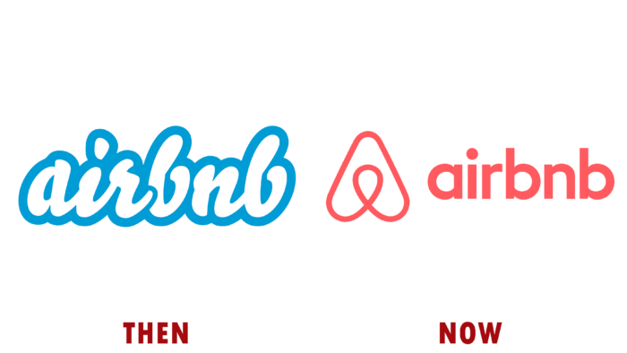 Airbnb Logo (then and now)
