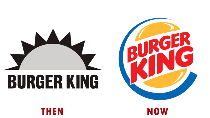 Burger King Logo (then and now)