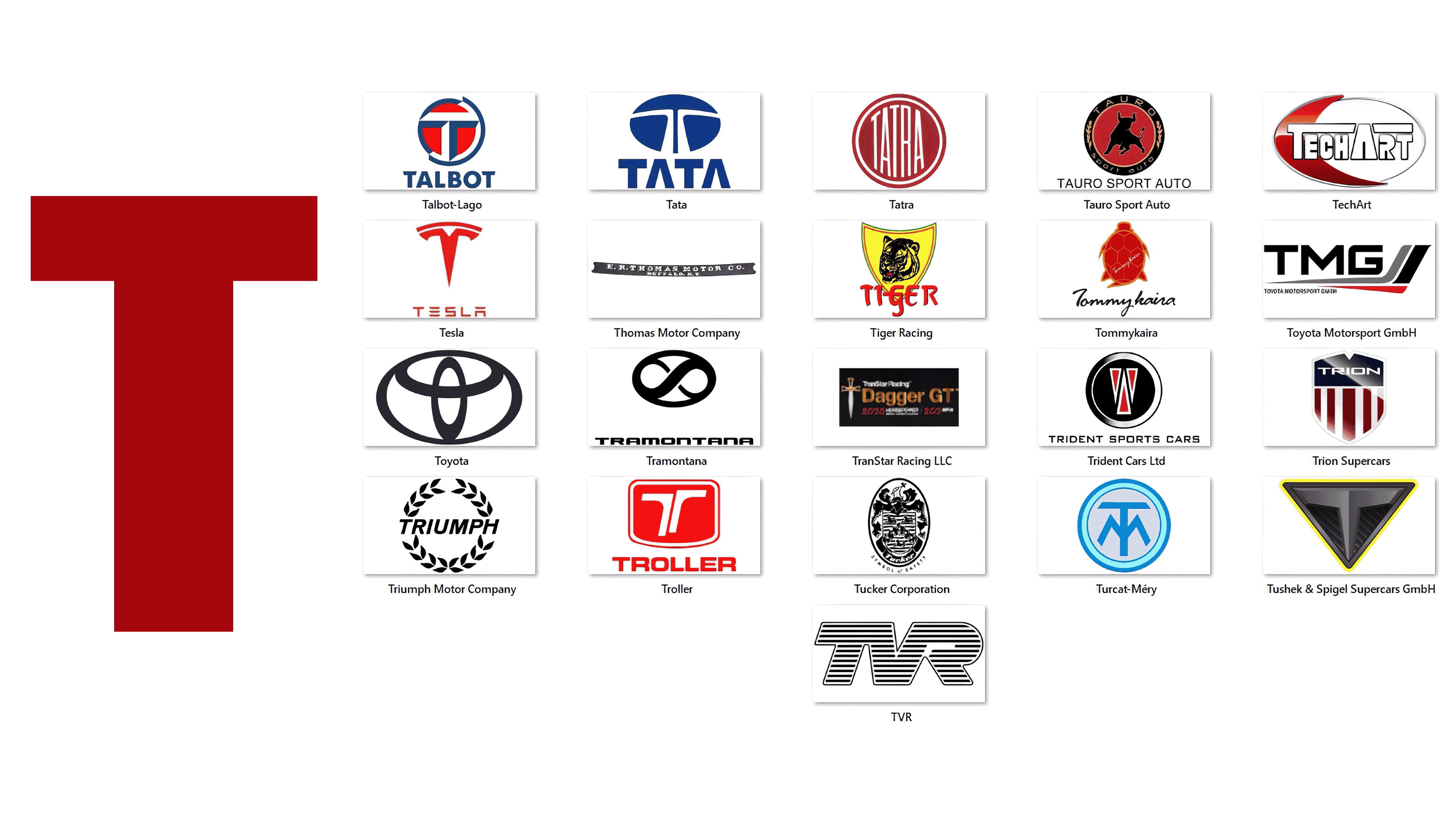 Luxury Car Symbols T