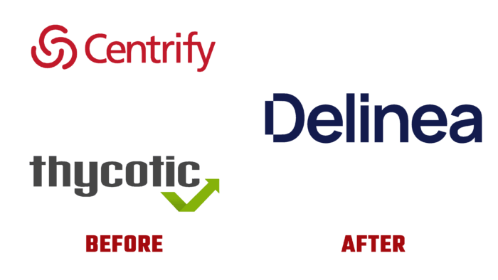 Delinea Before and After Logo (History)