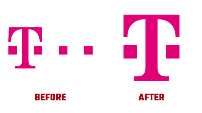 Deutsche Telekom Before and After Logo (History)