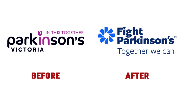 Fight Parkinson's Before and After Logo (History)