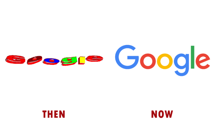 Google Logo (then and now)