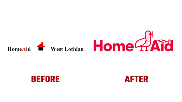 HomeAid West Lothian Before and After Logo (History)