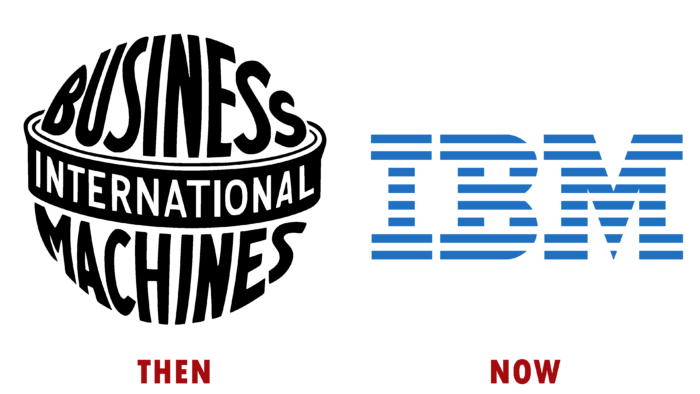 IBM Logo (then and now)